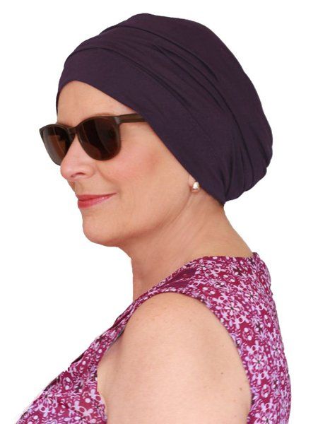Chemo muts zomer Iris -IR636 Violet Chemo mutsjes Iris - IR636 Violet